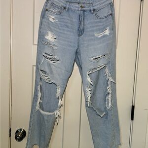 American Eagle Outfitters Blue Boyfriend Relaxed Denim